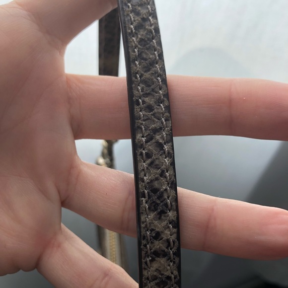 Authentic Michael Kors python wristlet - Picture 3 of 8